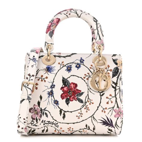 christian dior smooth calfskin embroidered medium lady dior white multicolor|Medium Lady Dior Bag White Multicolor Sbalzo Calfskin with .